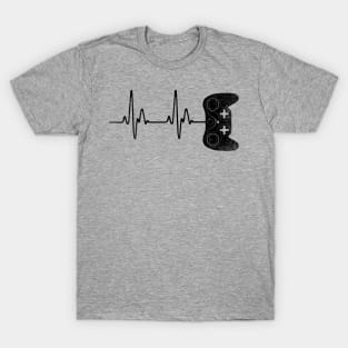 Gamer Heartbeat // Black T-Shirt